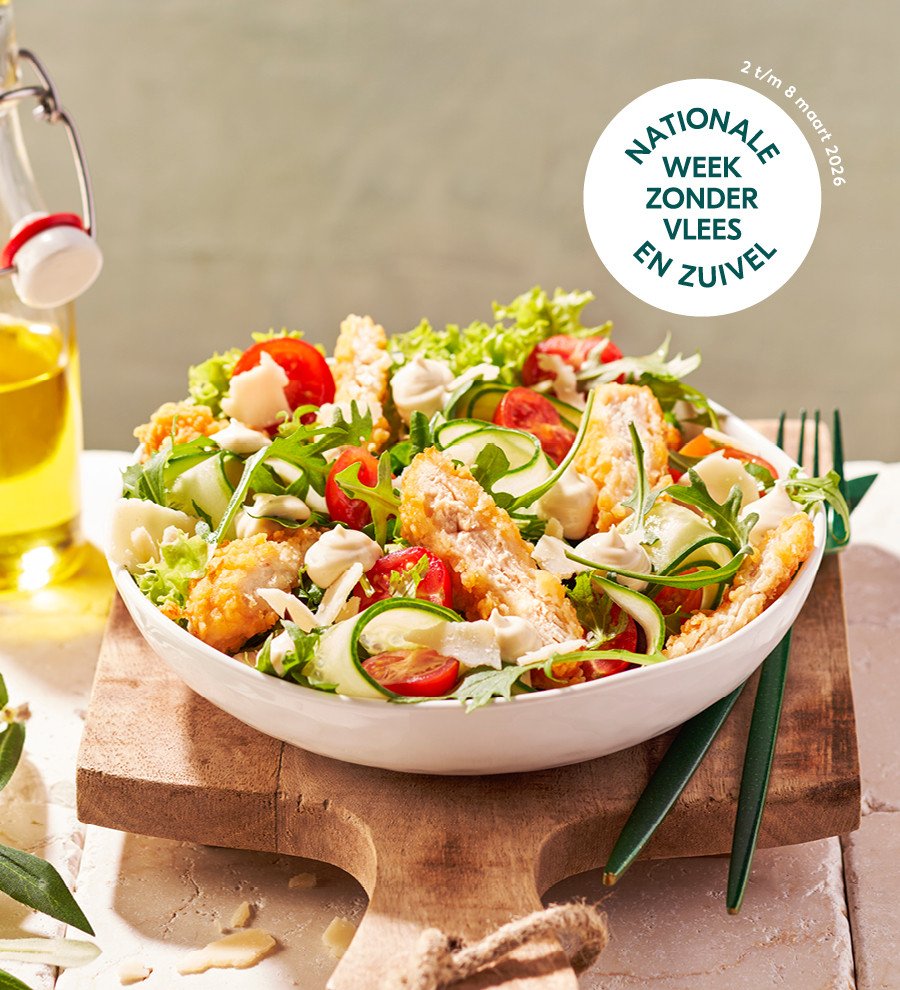 Caesar salade, vegetarische optie bij Foodmaster